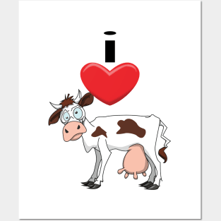 I Heart Cows Posters and Art